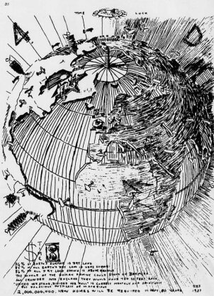 Buckminster Fuller 4D Vision of the world, 1927